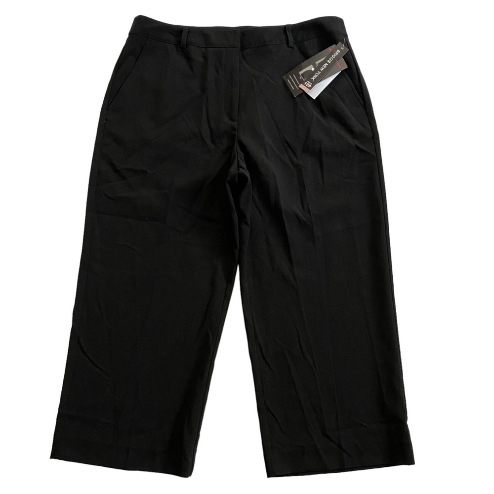 NWT BRIGGS New York Slimming Solution Tummy Control Capri Pants Women Size 12P